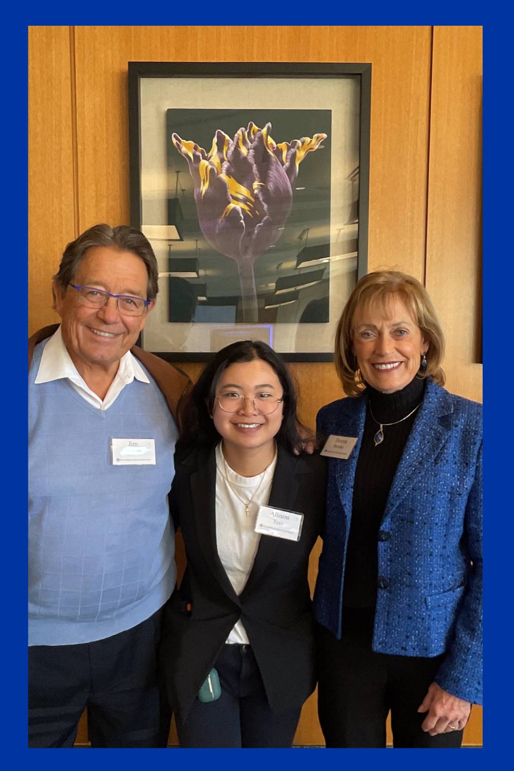 Jim and Donna Brooks with Allison Teav